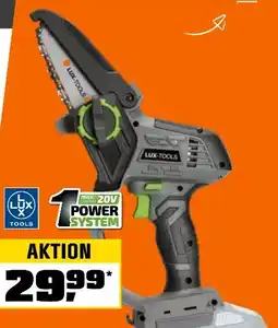 OBI Lux-Tools Akku-Astsäge 20 V A-EAS-20/100 1 Power System Angebot