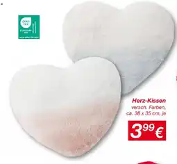 KiK Herz-Kissen Angebot