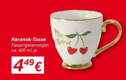 KiK Keramik-Tasse Angebot