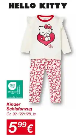 KiK Kinder Schlafanzug Angebot