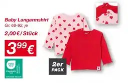 KiK Baby Langarmshirt Angebot