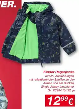 KiK Kinder Regenjacke Angebot