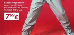 KiK Kinder Regenhose Angebot