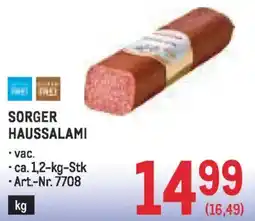 Metro Sorger haussalami Angebot
