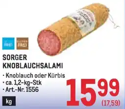 Metro Sorger knoblauchsalami Angebot