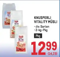 Metro Vitality müsli Angebot