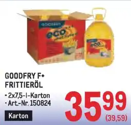 Metro Frittieröl Angebot