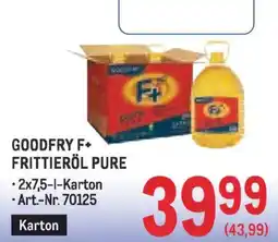 Metro Frittieröl pure Angebot