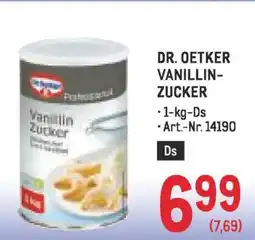 Metro Vanillin- zucker Angebot