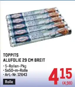 Metro Toppits alufolie Angebot