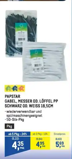 Metro Gabel, messer od. löffel pp schwarz od. weiss Angebot