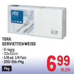 Metro Servietten weiss Angebot
