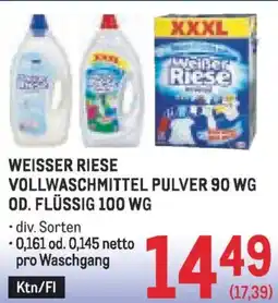 Metro Vollwaschmittel pulver od. flüssig Angebot