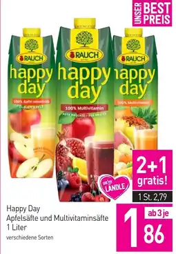 Sutterlüty Happy Day Apfelsäfte und Multivitaminsäfte Angebot