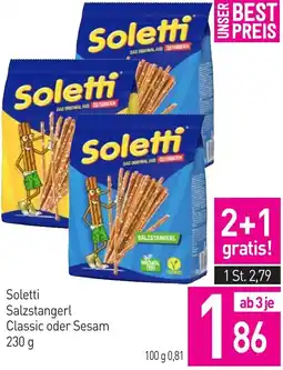 Sutterlüty Soletti Salzstangerl Classic oder Sesam Angebot