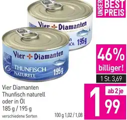 Sutterlüty Vier Diamanten Thunfisch naturell oder in Öl Angebot