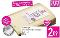 Sutterlüty Sutterlüty's Bregenzerwälder Bergkäse Angebot