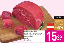 Sutterlüty Österreichisches Rindsgulasch von der Wade geschnitten Angebot