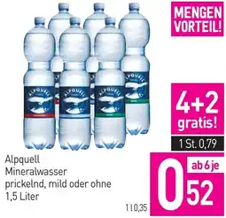 Sutterlüty Alpquell Mineralwasser prickelnd, mild oder ohne Angebot