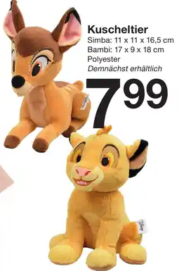 Zeeman Kuscheltier Angebot