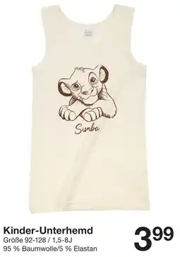 Zeeman Kinder-Unterhemd Angebot