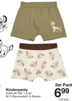 Zeeman Kinderpanty Angebot