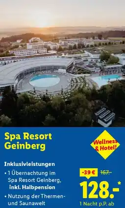Lidl Reisen Spa Resort Geinberg Angebot