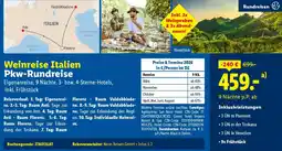 Lidl Reisen Weinreise Italien Pkw-Rundreise Angebot