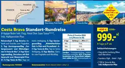 Lidl Reisen Costa Brava Standort Rundreise Angebot