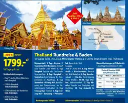 Lidl Reisen Thailand Rundreise & Baden Angebot