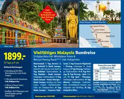 Lidl Reisen Vielfältiges Malaysia Rundreise Angebot