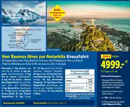 Lidl Reisen Von Buenos Aires zur Antarktis Kreuzfahrt Angebot