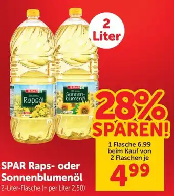 SPAR Raps oder Sonnenblumenöl
