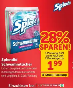 Interspar Splendid Schwammtücher Angebot