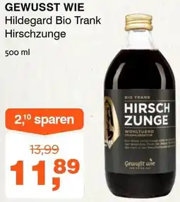 Prokopp Gewusst wie hildegard bio trank hirschzunge Angebot