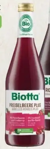 Prokopp Biotta Bio Preiselbeere PLUS Angebot