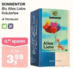 Prokopp Sonnentor bio alles liebe kräutertee Angebot