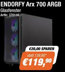e-tec Endorfy arx 700 argb glasfenster Angebot