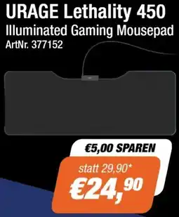 e-tec URAGE Lethality 450 Illuminated Gaming Mousepad Angebot