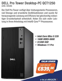 e-tec DELL Pro Tower Desktop-PC QCT1250 Angebot