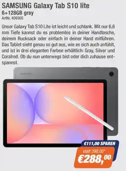 e-tec SAMSUNG Galaxy Tab S10 lite 6+128GB gray Angebot