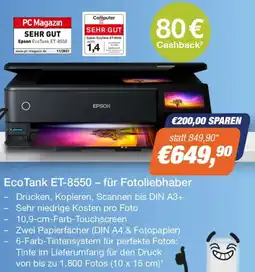 e-tec EcoTank ET-8550 - für Fotoliebhaber Angebot