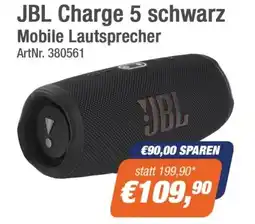 e-tec JBL Charge 5 schwarz Mobile Lautsprecher Angebot