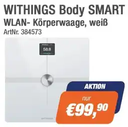 e-tec WITHINGS Body SMART WLAN Körperwaage, weiß Angebot