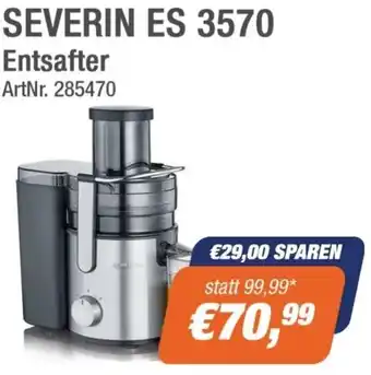 SEVERIN ES 3570 Entsafter