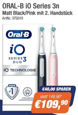 e-tec ORAL-B i0 Series 3n Matt Black/Pink mit 2. Handstück Angebot