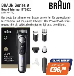 e-tec BRAUN Series 9 Beard Trimmer BT9520 Angebot
