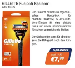 e-tec Gillette fusion5 rasierer Angebot