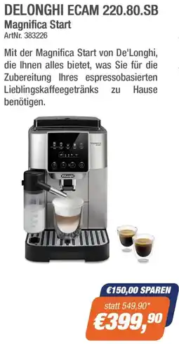 e-tec Delonghi ecam 220.80.sb magnifica start Angebot