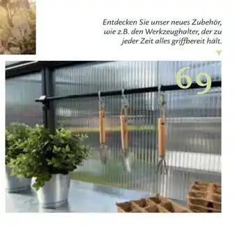 Entdecken Sie unser neues Zubehör, wie z. B. den Werkzeughalter, der zu jeder Zeit alles griffbereit hält.